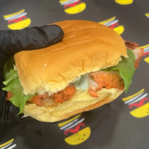 Chicken tikka burger