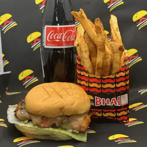 chicken tikka burger meal